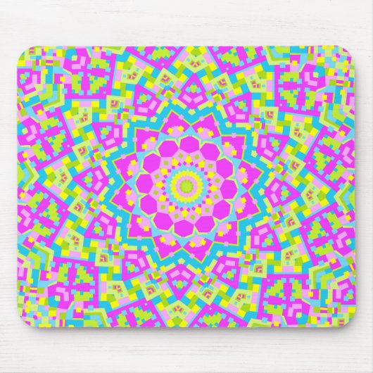 Colorful Kaleidoscoop 09 Muismat (Voorkant)