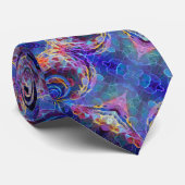 Colorful kaleidoscoop abstract stropdas (Opgerold)