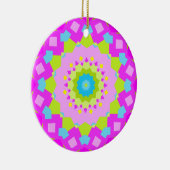 Colorful Kaleidoscoop Keramisch Ornament (Rechts)