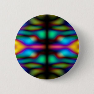 Colorful kaleidoscoop ronde button 5,7 cm