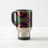 Colorful kaleidoscoop starburst reisbeker (Voorkant links)