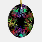 Colorful Kaleidoscope Design Fractal Art Giften Keramisch Ornament (Rechts)