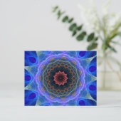 Colorful Kaleidoscope Flower Pattern Briefkaart (Staand voorkant)