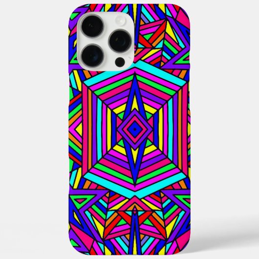 Colorful Kaleidoscope Hoesje-Mate iPhone Case (Achterkant)