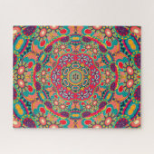 Colorful  Kaleidoscope Mandala Pattern Legpuzzel (Horizontaal)