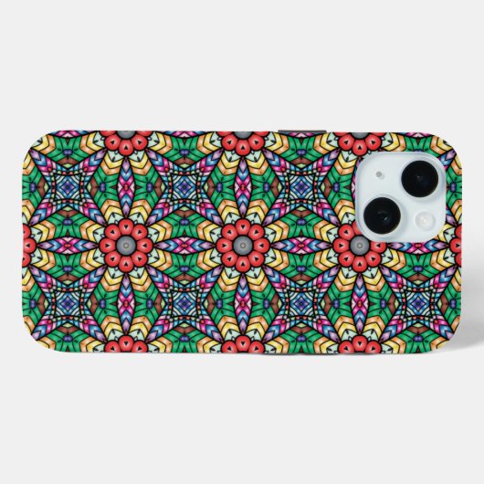 Colorful  Kaleidoscope Patroon Case-Mate iPhone Case (Achterkant (horizontaal))