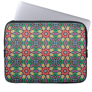 Colorful  Kaleidoscope Patroon Laptop Sleeve