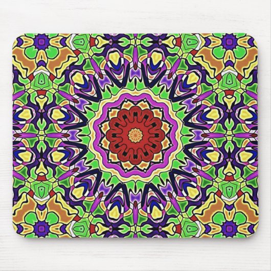 Colorful Kaleidoscope Patroon Muismat (Voorkant)
