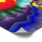 Colorful Kaleidoscope Patroon Poster (Hoek)