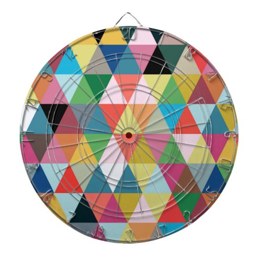 Colorful Kaleidoscope Patterned Dartboard Dartbord (Voorkant)