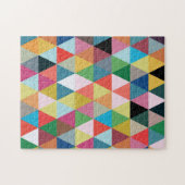 Colorful Kaleidoscope Patterned Jigzaag Puzzle Legpuzzel (Horizontaal)