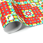 Colorful Kaleidoscopic Pattern Cadeaupapier (Rol Hoek)