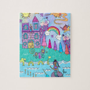 Colorful Kawaii Magical Fantasy Fairytale Puzzle Legpuzzel