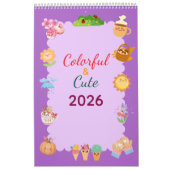 Colorful Kawaii Seasons Each Month Kalender (Hoes)