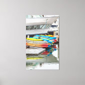 Colorful Kayaks Canvas Afdruk (Voorkant)