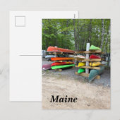 Colorful kayaks feestdagenkaart (Voorkant / Achterkant)