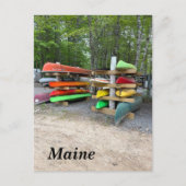 Colorful kayaks feestdagenkaart (Voorkant)