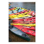 Colorful Kayaks Foto Afdruk (Voorkant)