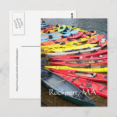 Colorful Kayaks in Rockport, MA Briefkaart (Voorkant / Achterkant)