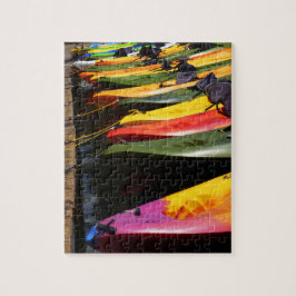 Colorful Kayaks puzzle Legpuzzel
