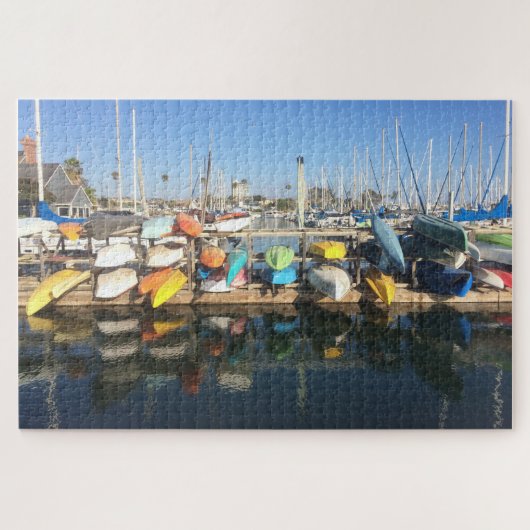 Colorful Kayaks Puzzle Legpuzzel (Horizontaal)