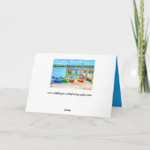 Colorful Kayaks Tropisch blank Wenskaart Kaart (Achterkant)