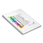 Colorful Keanu met Titel & Filmtekens Notitieboek (Rechterzijde)