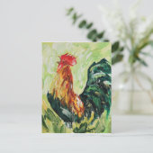 Colorful Keith the RoosterRooster Briefkaart (Staand voorkant)