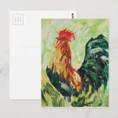 Colorful Keith the RoosterRooster Briefkaart (Voorkant / Achterkant)