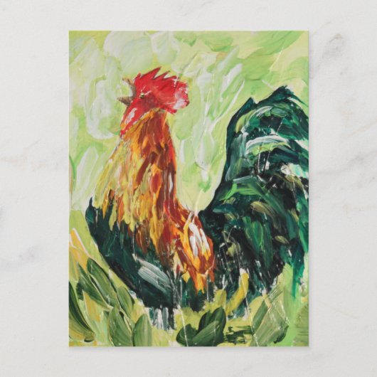 Colorful Keith the RoosterRooster Briefkaart (Voorkant)