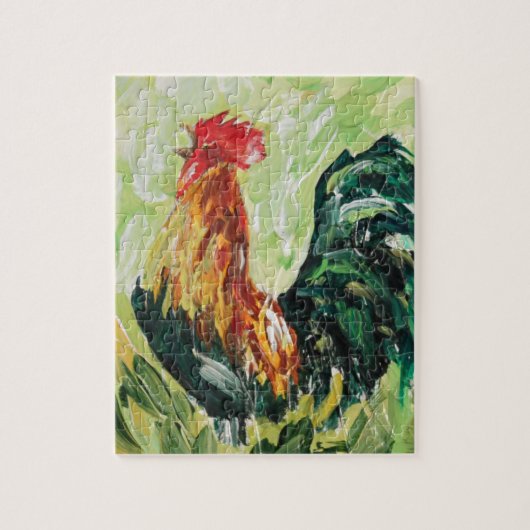 Colorful Keith the RoosterRooster Legpuzzel (Verticaal)