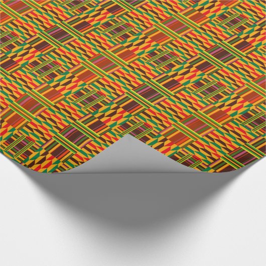 Colorful Kente Cadeaupapier (Hoek)