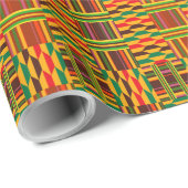 Colorful Kente Cadeaupapier (Rol Hoek)