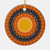 Colorful Kente Design Ceramic Ornament (Voorkant)