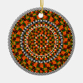 Colorful Kente Design Keramisch Ornament (Voorkant)