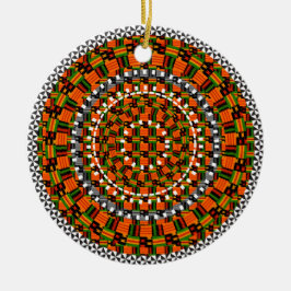 Colorful Kente Design Keramisch Ornament