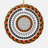 Colorful Kente Design Keramisch Ornament (Achterkant)