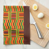Colorful Kente Ethnic Patroon Theedoek (Quarter Fold)