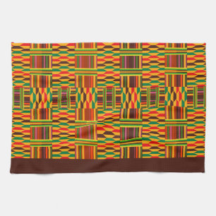 Colorful Kente Ethnic Patroon Theedoek