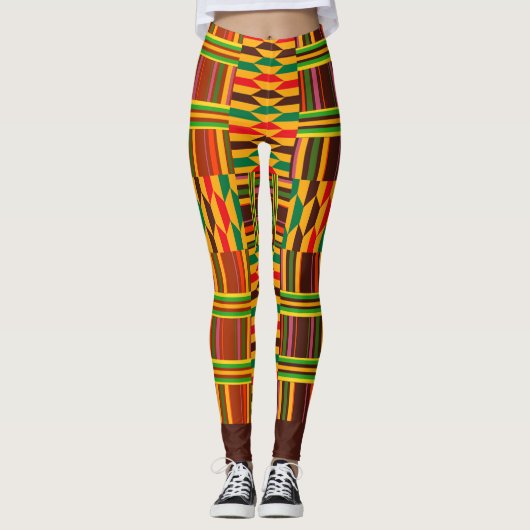Colorful Kente Leggings (Voorkant)