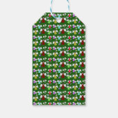 Colorful KerstAngels Pattern Cadeaulabel (Achterkant)