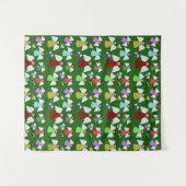 Colorful KerstAngels Pattern Wandkleed (Voorkant (horizontaal))