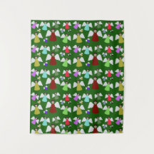 Colorful KerstAngels Pattern