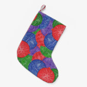 Colorful Kerstballen Stocking Kleine Kerstsok (Voorkant (Hangend))