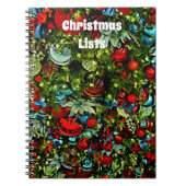 Colorful kerstbling Ornamenten Journal Notitieboek (Voorkant)