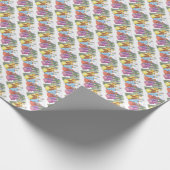 Colorful KerstCaroling Cadeaupapier (Hoek)