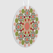 Colorful kerstfeestelijke foto ornament (voorkant)