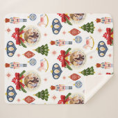 Colorful Kerstfoto Decoratief Sherpa Blanket Deken (Voorkant (horizontaal))