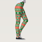 Colorful Kerstnit Leggings (Rechts)
