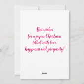 Colorful kerstRobin Hand-Painted Waterverf Feestdagenkaart (Achterkant)